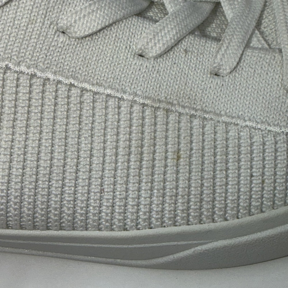 Rothy's The Lace Up Bright White Knit Fabric Shoes Womens Size 9 Sneakers - Picture 7 of 10